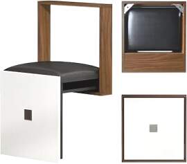 UIILO Wandklapphocker, 7 cm ultradünn,