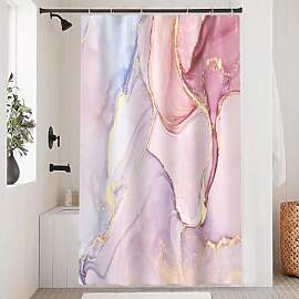Uiiooazy Duschvorhang Rosa, Duschvorhang 120x200cm 