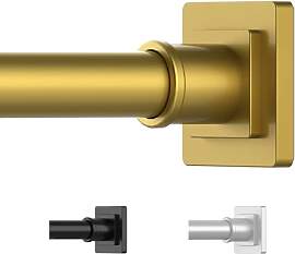 UIOSANRT Goldene Duschvorhangstange 79-173 cm,