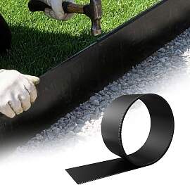 UISEBRT 10M Rasenkanten Metall verzinkt, Flexible