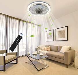 UISEBRT 60W LED Lüfterlicht mit Fernbedienung,