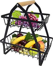 UISEBRT Obst Etagere 2 Stöckiger Obstkorb Metall