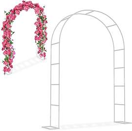UISEBRT Rosenbogen aus Metall 192x38x240 cm,