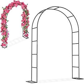 UISEBRT Rosenbogen aus Metall 192x38x240 cm,