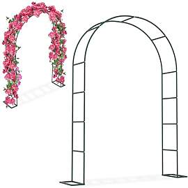 UISEBRT Rosenbogen aus Metall 192x38x240 cm,