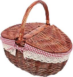 UKCOCO Picknickkorb Groß Weidenkorb mit
