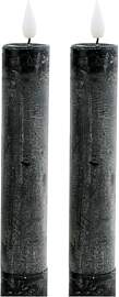 ukiyo 2er Pack Rustikale LED Echtwachs Stabkerzen