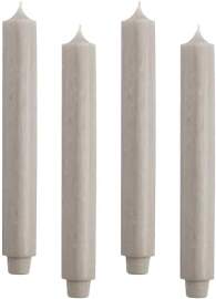 ukiyo 4er Pack Rustikale Stabkerzen H:30 cm Ø:3,2 