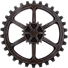 ULTNICE Vintage Steampunk Zahnrad Wanddekoration