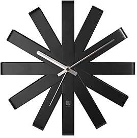 Umbra Ribbon Wanduhr 30 cm – Moderne Wanduhr aus 