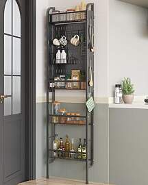 UMDONX 4 Etagen Metall Schmales Badezimmerregal