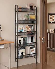 UMDONX Bücherregal gegen Wand, schmales 5
