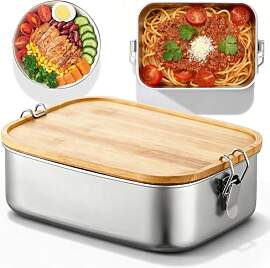 Umllpet Brotdose Edelstahl Lunchbox, 1400ML