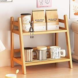 Umllpet Küchen Organizer, 2 Lagen, Cremeweiß,