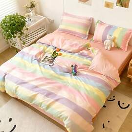 Umllpet Mädchen Bettwäsche, 135x200cm Bunt