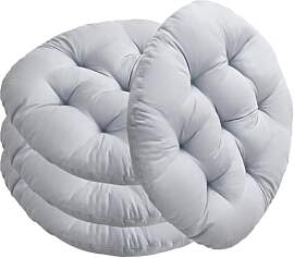 Umllpet Sitzkissen Rund 40cm, 4 Stück Bodenkissen 