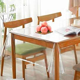 Umllpet Tischdecke Transparent, PVC Durchsichtige