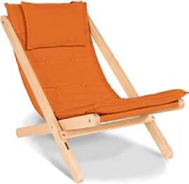 Unbehandelter Liegestuhl Woodman Allegro