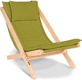 Unbehandelter Liegestuhl Woodman Allegro