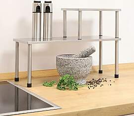 Unbekannt Küchenregal Edelstahl 45x16 & 22x16 