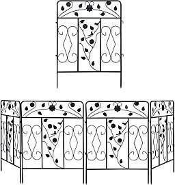 unho 5er Set Beetzaun Metall: Beeteinfassung