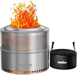 unho Feuerschale Outdoor, Edelstahl Feuertonne