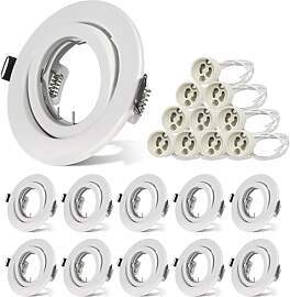 Unikcst 10er LED Einbaustrahler GU10 Set 76-90mm