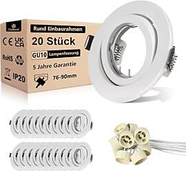 Unikcst 20er Einbaustrahler GU10 Set Metall