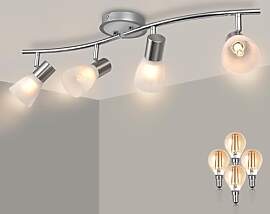 Unikcst 4 Flammig E14 Deckenlampe LED Schwenkbar