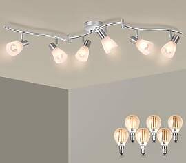 Unikcst 6 Flammig Deckenstrahler E14 LED