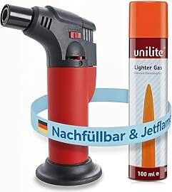UNILITE Feuerzeug MIT Gas – Sturmfeuerzeug Gas