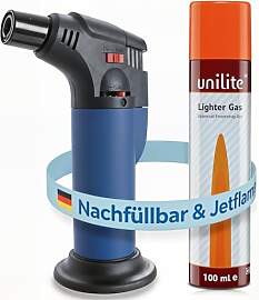 UNILITE Feuerzeug MIT Gas – Sturmfeuerzeug Gas