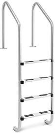 Uniprodo Uni_Pool_Ladder_1820 Poolleiter Edelstahl 