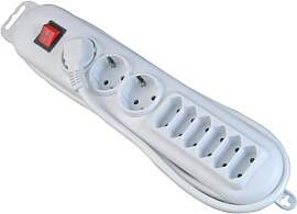 UNITEC White - Line Steckdosenleiste 3+6-fach mit
