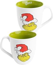 United Labels Grinch Tasse 350 ml, Grün Weiß,