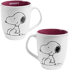 United Labels The Peanuts Tasse 280 ml, Weiß Rot, 