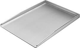 Universal Edelstahl Plancha Grillplatte 37x26CM