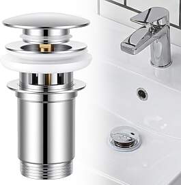 Universal G1¼ Waschbeckenstöpsel mit Sieb,