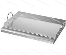Universeller Edelstahl-Grill mit flachen