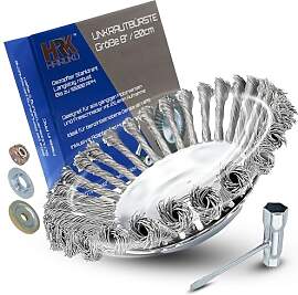 Unkrautbürste 8" - für Motorsense - zur