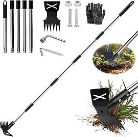 Unkrautstecher mit Langem Stiel 180cm, 2-in-1