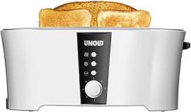 Unold 38020, Weiß/Schwarz, 4 Funktionen: Toasten, 
