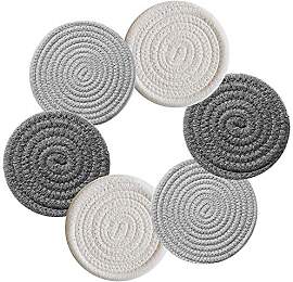 Untersetzer Rund 6er Set, Drink Coaster Deko