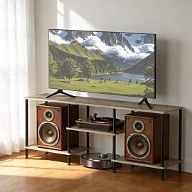 UOMIO TV Schrank Ständer 3-Stufiges Regal