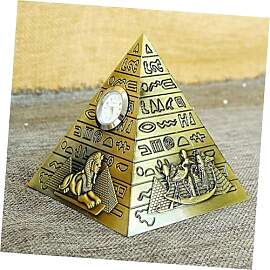 Uonlytech Ägyptische Pyramide Tischuhr 3.94In