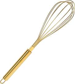 Uonlytech Edelstahl Hand schneebesen Gold Großer