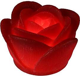 Uonlytech LED Rose Kerze Leuchten Leuchtend Rot