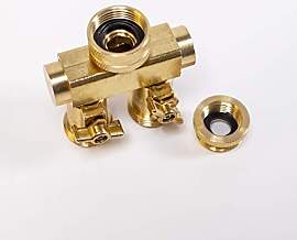 UPP 2 Wege Wasserverteiler für 1/2" &