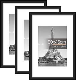 upsimples 3pack Schwarz Bilderrahmen 30x45, Rahmen 