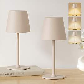 UPXNBOR Tischlampe Kabellos 2 Stück, LED